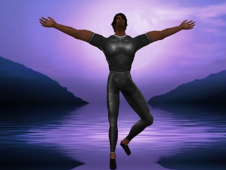 Second Life Marketplace - Men Yoga Outfit - Black